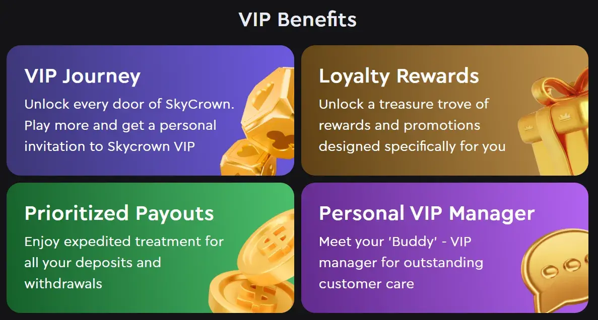 skycrown VIP benefits