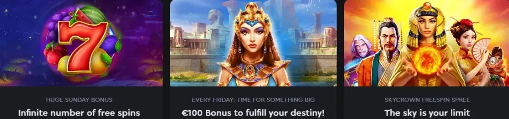 skycrown other bonuses