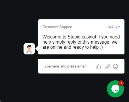 stupid casino customer service