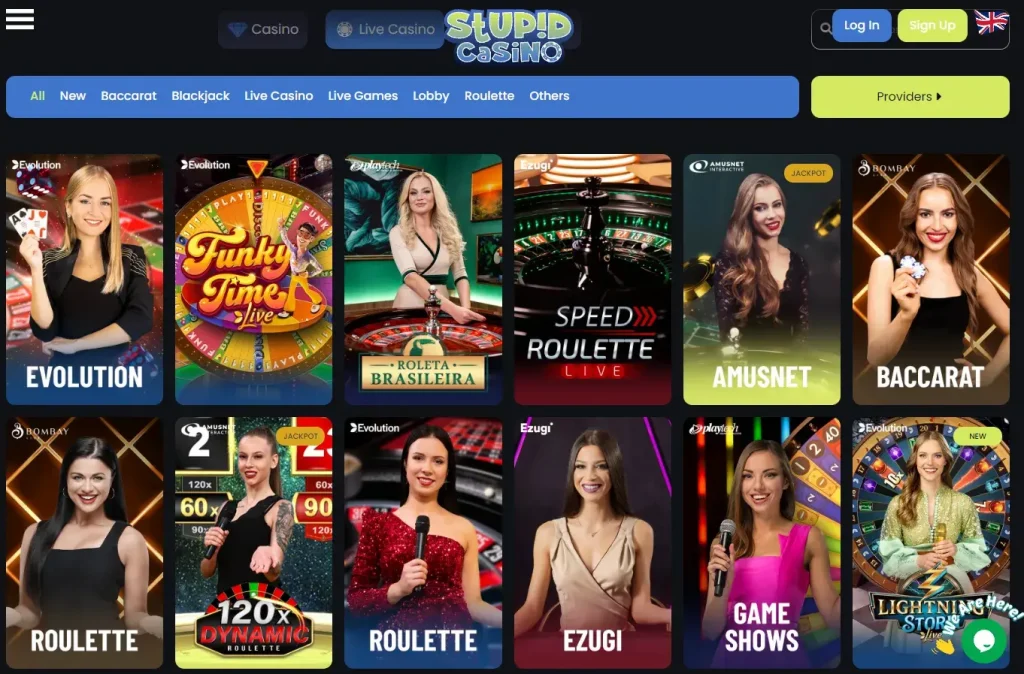 stupid casino live casino